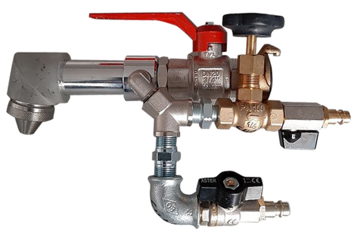 Spritzrohr klein für 2 Komponenten-Material mit Geka Kupplung. Spritzrohr klein für 2 Komponenten-Material mit Geka Kupplung.