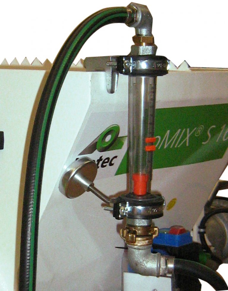 Durchflussmesser mit Halterung