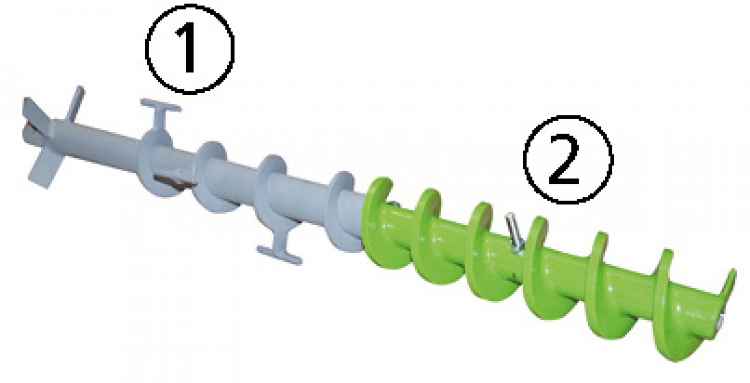 Dosierwelle mit Vierkantaufnahme Dosierwelle mit Vierkantaufnahme
