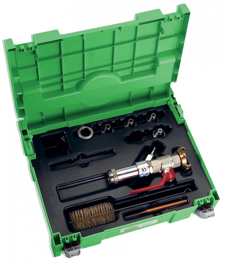 Spray pipe short in a set with GEKA coupling