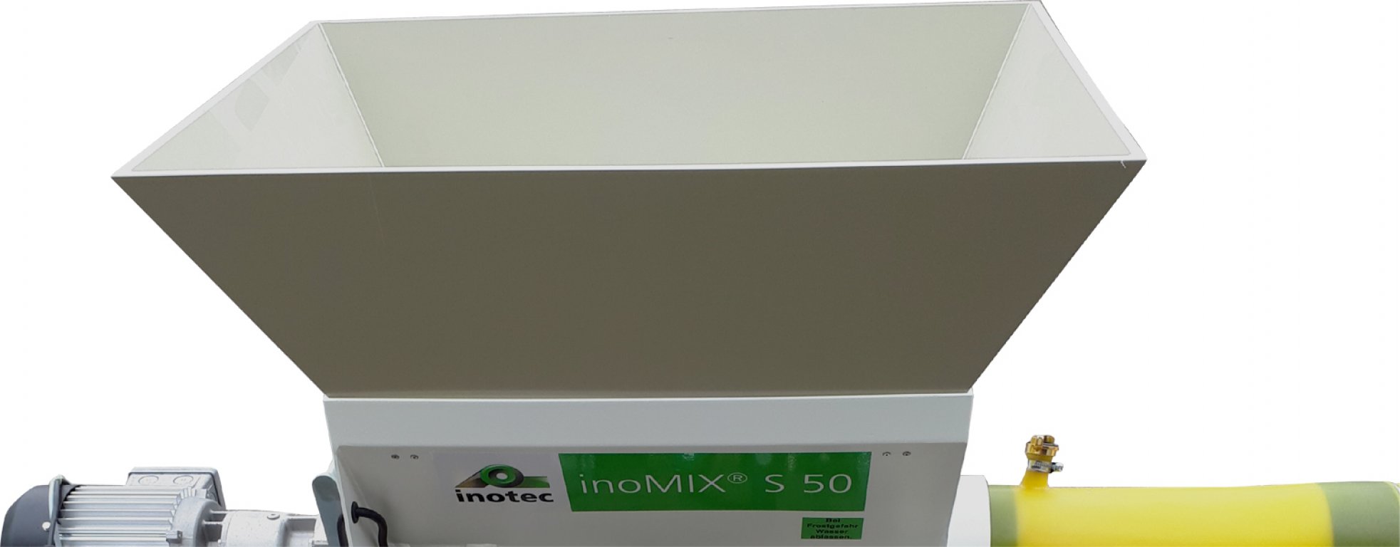 Plastic funnel attachment for inoMIX S50 / S50 T / S50 S 