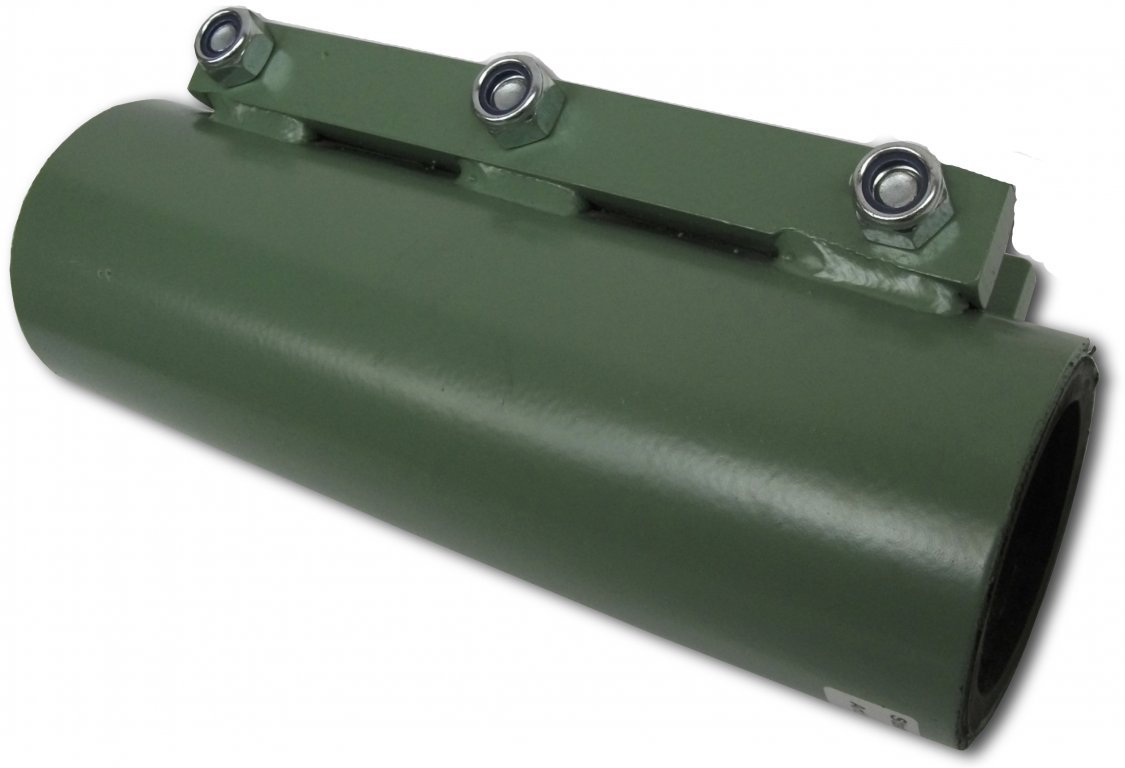 D4 ½ output screw casing, soft with clamping strip