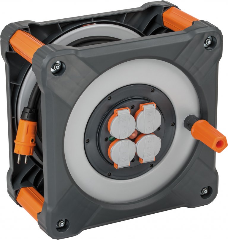 3 x 2.5 mm² cable reel made from impact-resistant plastic - 33 m