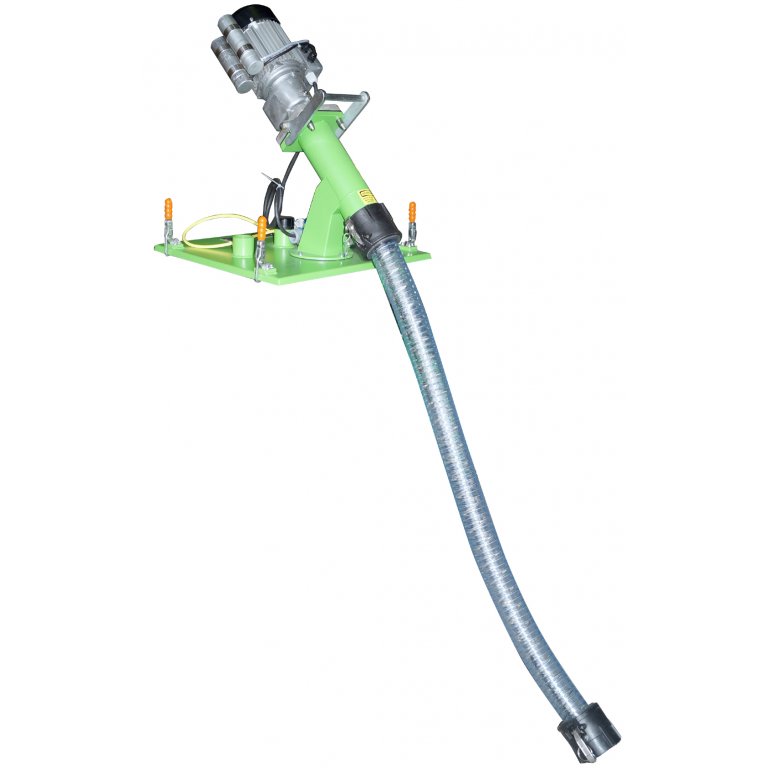 Powdery materials: OWC in combination with the dry delivery unit for mixing pumps