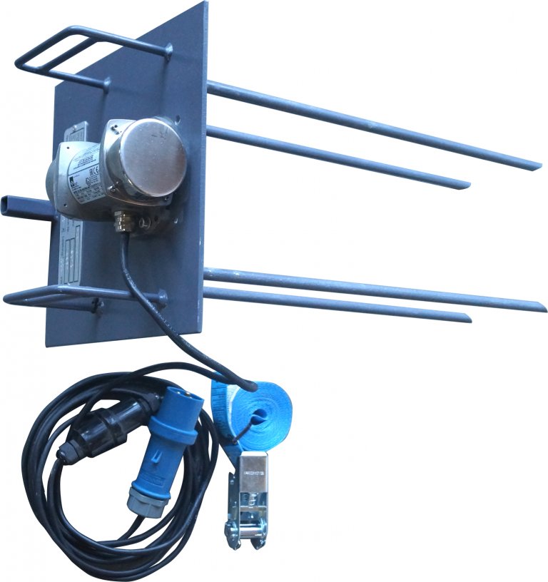 Vibrating unit with vibration rods for OWC and big bags Vibrating unit with vibration rods for OWC and big bags