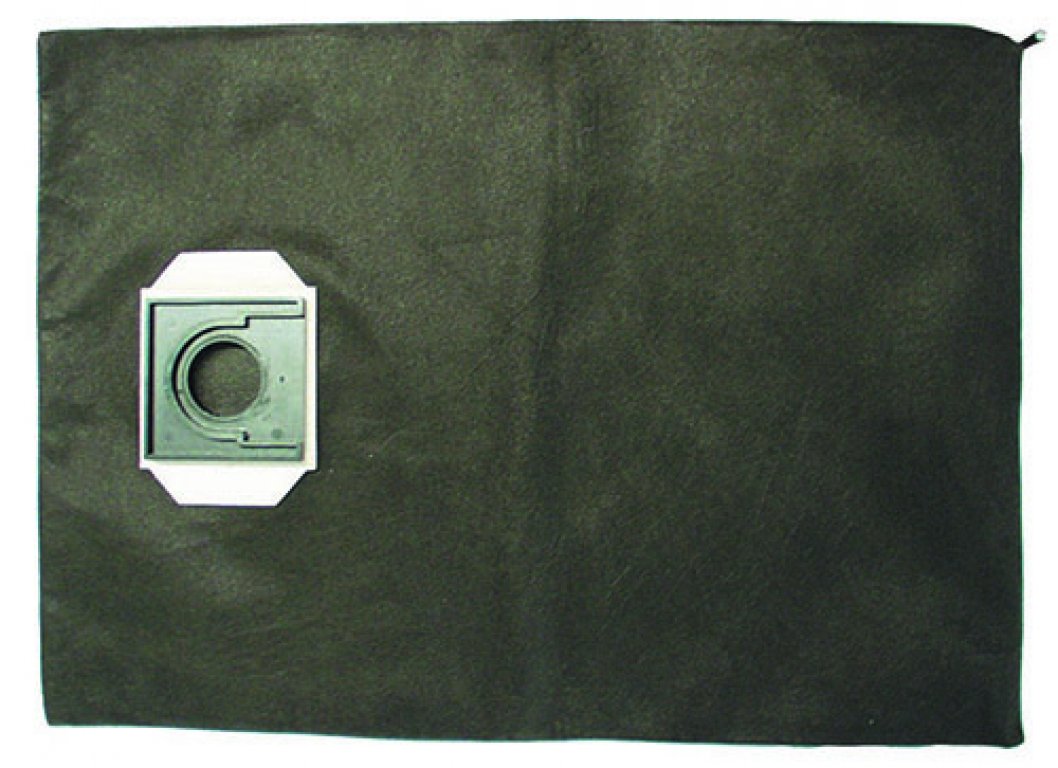 Material filter bag with zip fastener for emptying, 15 l content