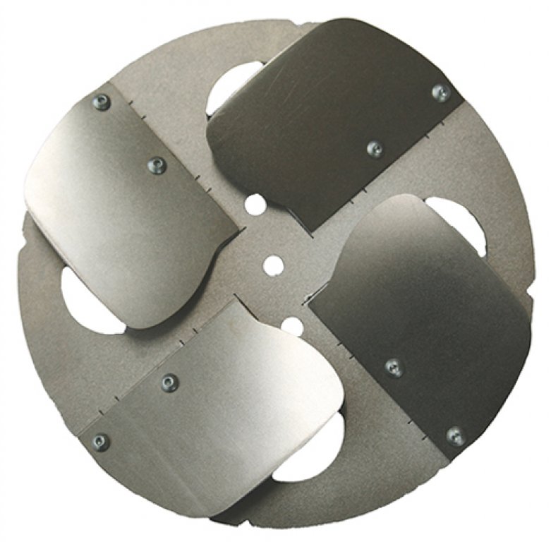 Smoothing discs with steel blades / Application: Smoothing (pair, 200 mm diameter each)