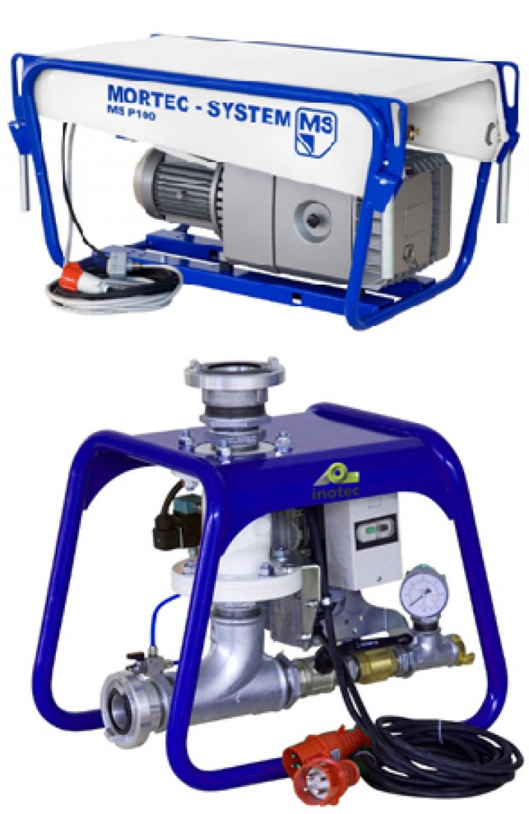 Système d'alimentation mobile pour silos sous pression inoTRANS P 140 en version résistante à la corrosion (galvanisé et peint par poudrage)